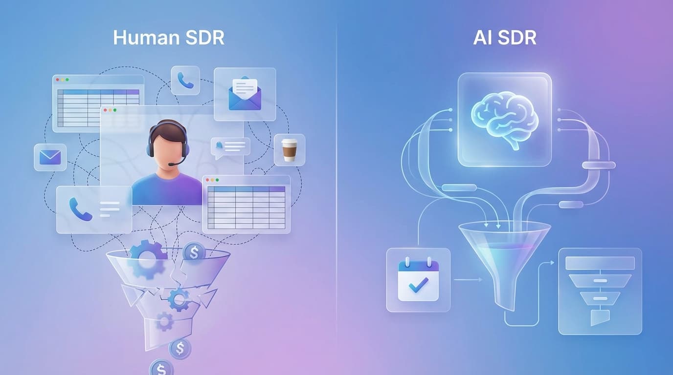 AI SDR vs Human SDR: The 2026 Cost and ROI Breakdown